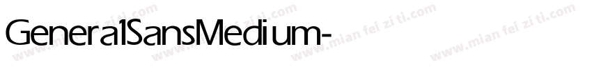 Genera1Sans Medium字体转换